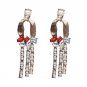 Fashion Tassels Simulated Pearl Charm Beads Drop Earrings Women Statement Long Earrings Crystal Jewe