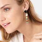 Beaded Tassel Earrings Charm Bohemia Long Colorful Earrings For Women Boho Drop Earrings Dangle Fash