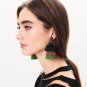 Bohemian Fashion Ethnic Beaded Drop Tassel Earrings Indian Long Dangling Fringe Earrings For Women B
