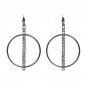 2017 Round Earrings Geometric Beads Drop Earrings For Women Vintage Statement Long Pendant Dangle Ea