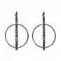 2017 Round Earrings Geometric Beads Drop Earrings For Women Vintage Statement Long Pendant Dangle Ea
