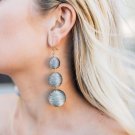 JUJIA 2017 Ethnic Long Ball Pom Pom Earrings Handmade Statement Drop Earrings For Women Jewelry pend