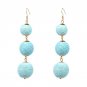 JUJIA 2017 Ethnic Long Ball Pom Pom Earrings Handmade Statement Drop Earrings For Women Jewelry pend
