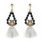 4 Colors Vintage BOHO Jewelry Fringe Earrings Hot Selling Elegant Beads Long Rope Tassel Earrings Fo