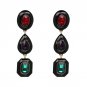 Hot Sale Elegant Classic Pendientes Mujer New Colorful Crystal Water Drop Dangle Earrings For Women
