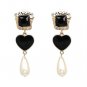 JUJIA New Crystal Simulated Pearl Water Drop Earrings Luxury Statement Jewelry For Women Dangle Earr