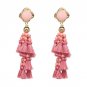 JUJIA Boho Jewelry Tassel Earrings Women Fashion Beads Fringed Statement Dangle Drop Earrings Brinco