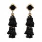 JUJIA Boho Jewelry Tassel Earrings Women Fashion Beads Fringed Statement Dangle Drop Earrings Brinco