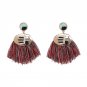 JUJIA Ethnic Handmade Tassel Earring Statement Fringe Earrings Boho Drop Earings Fashion Jewelry Fo