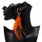 Summer Style Bohemian Vintage Feather Dangle Earring Accessories Statement Drop Hanging Earrings Lon