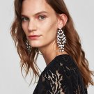 JUJIA Brand Fashion Big Crystal Statement Earrings Long Hanging Tassel Drop Earrings For Women Jewel