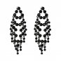 JUJIA Brand Fashion Big Crystal Statement Earrings Long Hanging Tassel Drop Earrings For Women Jewel