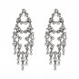 JUJIA Brand Fashion Big Crystal Statement Earrings Long Hanging Tassel Drop Earrings For Women Jewel