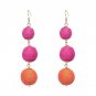 Boho Statement Jewelry Dangle Drop Earrings For Women Pom Pom Earrings Long Ball Earring pendientes