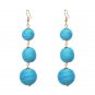 Boho Statement Jewelry Dangle Drop Earrings For Women Pom Pom Earrings Long Ball Earring pendientes