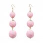 Boho Statement Jewelry Dangle Drop Earrings For Women Pom Pom Earrings Long Ball Earring pendientes