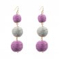 Boho Statement Jewelry Dangle Drop Earrings For Women Pom Pom Earrings Long Ball Earring pendientes