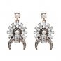 JUJIA New 2017 good quality Trend fashion hot sale women 3 colors crystal stud earring vintage state