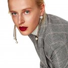 JUJIA New arrive 2017 women fashion design crystal simulated pearl statement dangle drop Earrings fo