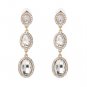 Elegant Gem Rhinestone Long Dangle Earrings Wedding Accessory Drop Earring bijou Jewellery Gifts For