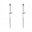2 Colors Statement Metal Punk Trendy Stud Earrings women Unique New Arrival Fashion Earrings for wom