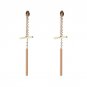 2 Colors Statement Metal Punk Trendy Stud Earrings women Unique New Arrival Fashion Earrings for wom