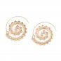 JUJIA hot sale Swirl Hoop Earring for Women Brincos Geometric Earrings Steampunk Style Party Jewelry