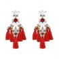 JUJIA MINI FALCON Tassel Earring Make a boho luxe statement fashion fringed statement stud earring F