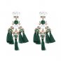 JUJIA MINI FALCON Tassel Earring Make a boho luxe statement fashion fringed statement stud earring F