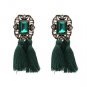 7 color hot sael earring fashion women crysta vintage tassel statement stud Earrings for women jewel