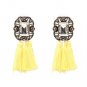 7 color hot sael earring fashion women crysta vintage tassel statement stud Earrings for women jewel