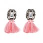 7 color hot sael earring fashion women crysta vintage tassel statement stud Earrings for women jewel