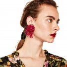 JUJIA vintage hand made crystal beads earrings fashion women statement dangle drop Earrings for wome