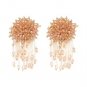 JUJIA vintage hand made crystal beads earrings fashion women statement dangle drop Earrings for wome