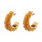 JUJIA vintage hand made crystal beads earrings fashion women statement dangle drop Earrings for wome