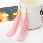 Bohemian Earrings Women Long Tassel Fringe Dangle Earrings Blue