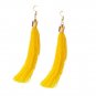 Bohemian Earrings Women Long Tassel Fringe Dangle Earrings Blue
