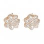 JUJIA Luxury Statement Flower Crystal Beaded Stud Earrings For Girls Fashion Earring Women Wholesale