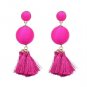 JUJIA 6 colors New Arrival Free shipping vintage hand made fringed drop Earring for lady jewelry Fac
