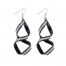 1Pair Women Alloy Matte Dangle Earings Eardrop Jewelry BK