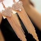 Fashion Women Lady Elegant Crystal Rhinestone Ear Stud Earrings  GD