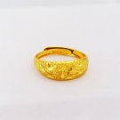 2017 New arrivad fashion Jewelry vacuum plated 24K gold ring Super price !Wholesale Free Shipping D0