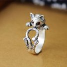 New Fashion Animal Ring Zinc  Hippie Vintage Anel Punk Kitty Wedding Ring Boho Chic Retro Cat Rings 