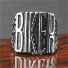 316L Stainless Steel Silver BIKER Ring Mens Motorcycle Biker Band Party Mens Ring