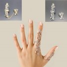 Rings Multiple Finger Stack Knuckle Band Crystal Set For Women Fashion Jewelry 88 KQS