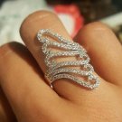 Hot Wholesale Price Silver Ring  Hollow Neutral Silver Fashion Jewellery Unique Style Jewelry