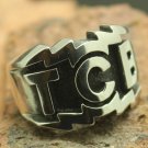 Retail Size 7 to size 15 316L Stainless Steel Cool TCB Silver Biker Ring