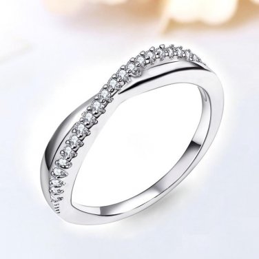 New Sale! Fine Wedding Ring Classic Engagement Jewelry Cubic Zirconia Stone Size 5 to 9 Free Shippin