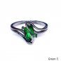 4 Color ! Fashion Elegant Original Crystal  Rings Black Gold Color Filled Pure Copper  Rings For Wom