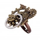 Wonderful Design 30*25mm Surface Different Gear Components and Clock Pointer Steampunk Ring Accessor